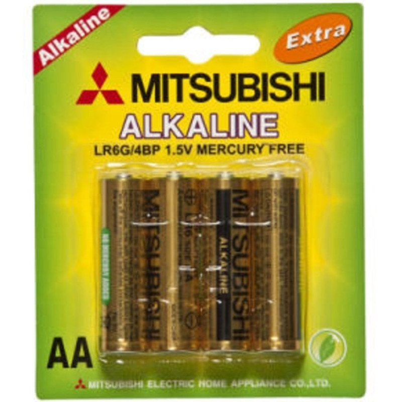 Pilas Mitsubishi Baterias AA 4 Unidades Excelente Calidad
