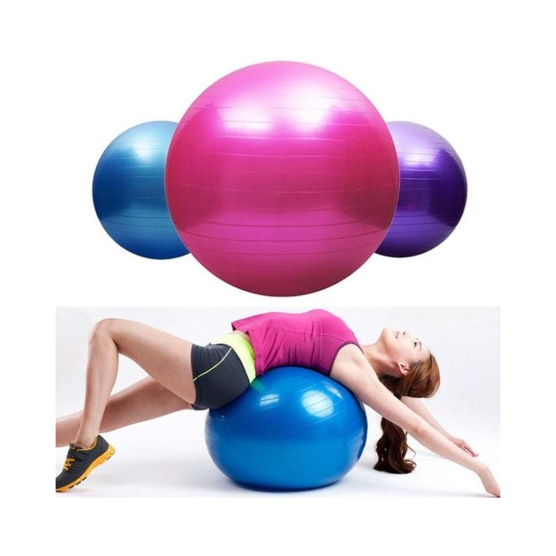 Pelota Balon Yoga Pilates Ejercicios Fitness Inflador Gratis