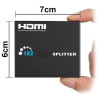 Splitter Hdmi De 2 Puertos O Salidas Full Hd 1080p 3d 1x2