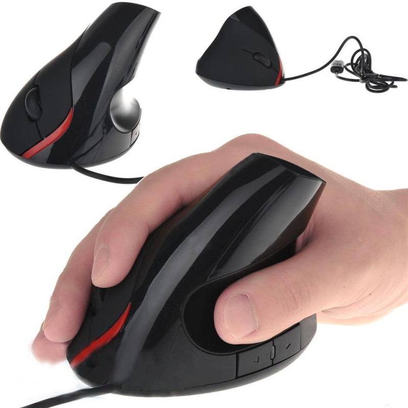 Mouse Ergonómico Vertical Usb Laptop Pc Carpiano